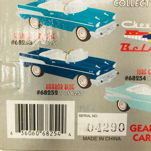 Gearbox 1997 Vintage 1957 Chevy Bel Air Convertible Serial #04290 Pedal Car New - Picture 8 of 10